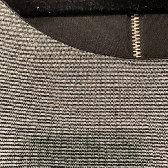 Charlotte Russe Exposed back Zip Grey Bow dress - Picture 7 of 7